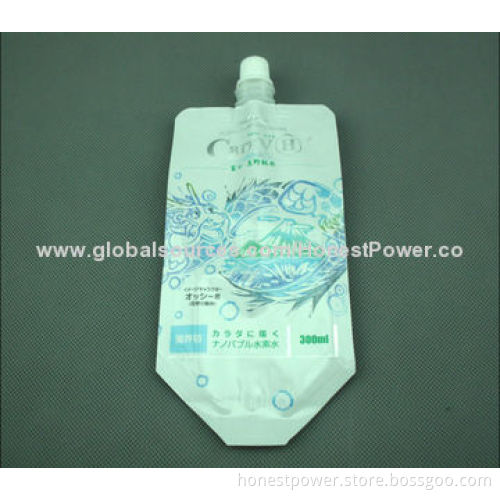 Spout Pouches with Gravure Printing, Packaging for Liquid and Cosmetics, Customized Sizes Accepted